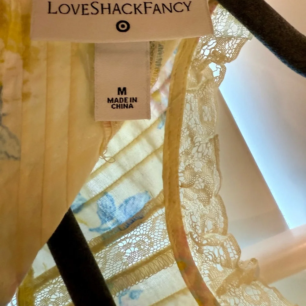 LoveShackFancy/Target Yellow Smocked Ruffled Sundress - Picture 5 of 6